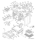 BODY PARTS Diagram and Parts List for JBP83HK2BB  General Electric Range