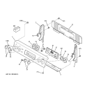 CONTROL PANEL Diagram and Parts List for JBP67SK2SS  General Electric Range