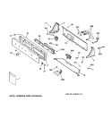 CONTROLS & BACKSPLASH Diagram and Parts List for WNSE5699A0AA  General Electric Washer