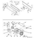 CONTROLS, BACKSPLASH, BLOWER & MOTOR Diagram and Parts List for NVLR223EF0WO  Hotpoint Dryer