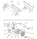 CONTROLS, BACKSPLASH, BLOWER & MOTOR Diagram and Parts List for NVLR223EF1WO  Hotpoint Dryer