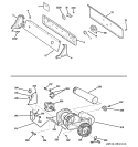 Part Location Diagram of WE1M491 GE KNOBS Assembly DRYER