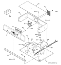 CONTROL PANEL Diagram and Parts List for JTP25SH6SS  General Electric Wall Oven
