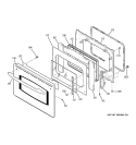 DOOR Diagram and Parts List for JS900SK2SS  General Electric Range