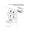 MICROWAVE CONTROL PANEL Diagram and Parts List for JT965SK4SS  General Electric Microwave Oven Combo