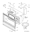 MICROWAVE ENCLOSURE Diagram and Parts List for JT965SK4SS  General Electric Microwave Oven Combo
