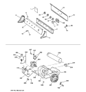 BACKSPLASH, BLOWER & MOTOR ASSEMBLY Diagram and Parts List for DZSR483EF0GG  General Electric Dryer