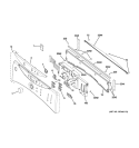 CONTROLS & BACKSPLASH Diagram and Parts List for DBVH512GF0WW  General Electric Dryer