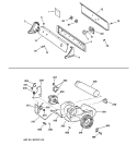 BACKSPLASH, BLOWER & MOTOR ASSEMBLY Diagram and Parts List for DJXR433GC3CC  General Electric Dryer