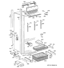Part Location Diagram of WR74X10051 GE 