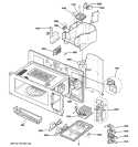 INTERIOR PARTS 1 Diagram and Parts List for SCA1000HCC04  General Electric Microwave