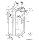 CABINET PARTS 2 Diagram and Parts List for ZIFS36NDARH  General Electric Freezer