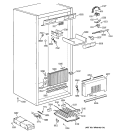 CABINET PARTS 1 Diagram and Parts List for ZIFS36NMALH  General Electric Freezer