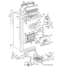 CABINET Diagram and Parts List for ZIRS36NDALH  General Electric Refrigerator
