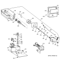 ICE MAKER & DISPENSER Diagram and Parts List for ZISW36DYB  General Electric Refrigerator