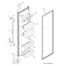 Part Location Diagram of WR78X11711 GE DOOR 20 FF BQ