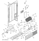 SEALED SYSTEM & MOTHER BOARD Diagram and Parts List for GSS20DBTAWW  General Electric Refrigerator