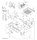 ICE MAKER & DISPENSER Diagram and Parts List for PSG22SIPDFBS  General Electric Refrigerator