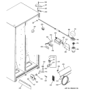 FRESH FOOD SECTION Diagram and Parts List for SSH25KFTAWW  General Electric Refrigerator