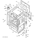 BODY PARTS Diagram and Parts List for JBP21BH2CT  General Electric Range