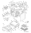 BODY PARTS Diagram and Parts List for JBP83HK1BB  General Electric Range