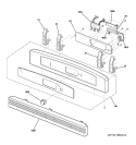 CONTROL PANEL Diagram and Parts List for SCB2000FBB03  General Electric Microwave Oven Combo