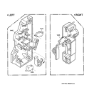 LATCH BOARD PARTS Diagram and Parts List for SCB2000FBB03  General Electric Microwave Oven Combo