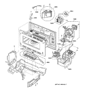 INTERIOR PARTS 1 Diagram and Parts List for SCB2000FBB03  General Electric Microwave Oven Combo