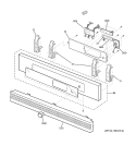 CONTROL PANEL Diagram and Parts List for ZSC2000FBB02  General Electric Microwave