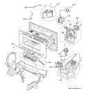 INTERIOR PARTS 1 Diagram and Parts List for ZSC2000FBB02  General Electric Microwave