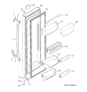 Part Location Diagram of WR12X10811 GE Door Handle - White