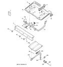 GAS & BURNER PARTS Diagram and Parts List for JGBS17BEL1BB  General Electric Range