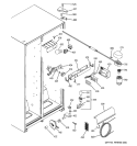 FRESH FOOD SECTION Diagram and Parts List for DSS25JFPMWW  General Electric Refrigerator
