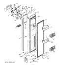 FREEZER DOOR Diagram and Parts List for PIE23NGTAFKB  General Electric Refrigerator