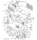 CABINET & COMPONENTS Diagram and Parts List for AJES10DCBM1  General Electric Air Conditioner