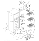Part Location Diagram of WR13K10007 GE HINGE CTR & SHIM Assembly AL