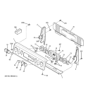 CONTROL PANEL Diagram and Parts List for JBP81KL1CC  General Electric Range