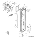 FREEZER DOOR Diagram and Parts List for DSS25KGTBBB  General Electric Refrigerator