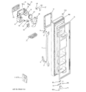 Part Location Diagram of WR78X11658 GE DOOR FOAM Assembly FZ White