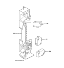 LATCH BOARD PARTS Diagram and Parts List for JES1039WJ02  General Electric Microwave