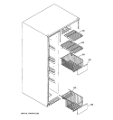 FREEZER SHELVES Diagram and Parts List for GIE21YETAFBB  General Electric Refrigerator