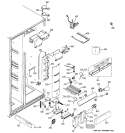 FRESH FOOD SECTION Diagram and Parts List for GIE21YETAFBB  General Electric Refrigerator