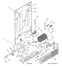 SEALED SYSTEM & MOTHER BOARD Diagram and Parts List for PSE25SGTACSS  General Electric Refrigerator