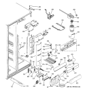 FRESH FOOD SECTION Diagram and Parts List for PSE25SGTACSS  General Electric Refrigerator