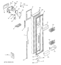 FREEZER DOOR Diagram and Parts List for PSE27NGTAFWW  General Electric Refrigerator