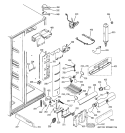 FRESH FOOD SECTION Diagram and Parts List for GCU23MITAFBB  General Electric Refrigerator