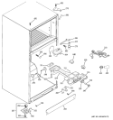 FRESH FOOD SECTION Diagram and Parts List for HTS18ICSWLBB  Hotpoint Refrigerator