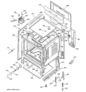 BODY PARTS Diagram and Parts List for RB740BH2WH  Hotpoint Range