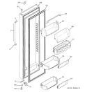 FRESH FOOD DOOR Diagram and Parts List for DSS25KSTBSS  General Electric Refrigerator
