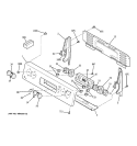 CONTROL PANEL Diagram and Parts List for JBP80CK1CC  General Electric Range